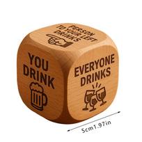 5cm/1.97in Drinking Dices Hilarious Challenge Activities Drinking Games For Adults Party Family Drinking Dice Games Accessories