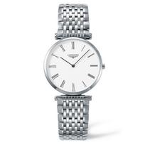 LONGINES Jialan serijos kvarcinis mechanizmas Madingas ir laisvalaikio vyriškas šveicariškas laikrodis Baltas ciferblatas L4.709.4.11.6 kvarcas
