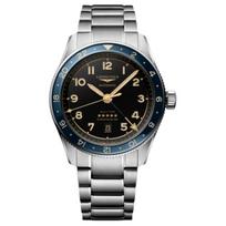 LONGINES Pioneer Series Automatic Mechanical Movement 100 Meters Waterproof Casual Watch Swiss Watch 42mm Black Dial Ceramic Steel Case L3.812.4.60.6 juoda