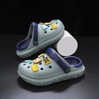 Comfortable Waterproof Children's Hole Shoes For Boys With Breathable And Lightweight Design Deep Blue,26