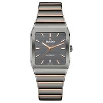 RADO radaras Anatom serija automatinis mechaninis judėjimas 50 metrų atsparumas vandeniui unisex PVD dengtas korpusas keraminis nerūdijančio plieno PVD dengtas dirželis R10203102 pilka spalva