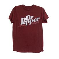 Dr Pepper Logo Size S Graphic T-Shirt Men’s Red Vintage Style S