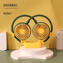 Portable Rechargeable USB Neck Fan CN plug (adapter included)