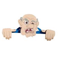 Grandpa/Grandma Fence Ornament Fathers Day Mothers Day Nosy Old Man Elderly Lady Exterior Fence Yard Decoration