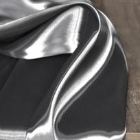 Liquid Metal Shiny Bright Crystal Satin Fabric DIY Sewing Dress Coat Designer Fabric Background Decoration Cloth 142cm&50cm pilka spalva