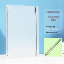 A4 Waterproof PP O-Ring Binder: 3/4-Hole Loose-Leaf Document Folder