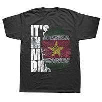 Tai mano DNR Surinamas Surinamo Vėliava Marškinėliai Vasaros Grafiniai Streetwear Trumpomis Rankovėmis Gimtadienio Dovanos Marškinėlis Unisex Drabužiai L