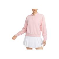 Nike Heritage Solid Loose Long Sleeve Polo Shirt Women tops Oxford-Pink FZ4338-661 XL white