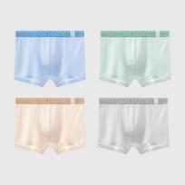 4pcs Youth Underwear Breathable Mesh Ice Silk Underwear Summer Underwear Boxer Shorts Boxer Brief M