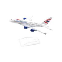 1/400 mastelis 16cm BRITISH AIRWAYS A380 lėktuvo modelis Plokštuma Lėktuvas Metalo liejinys Lėktuvai