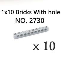 Technical Bricks with Hole Thick Creative MOC Brick  Accessories Parts Compatible 3894 3702 2730 3895 3703 Building Block Toys