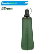 Large Capacity Outdoor Sports Soft Water Bag Portable TPU Hydration Flask  Running Hydration Pack 250ml green
