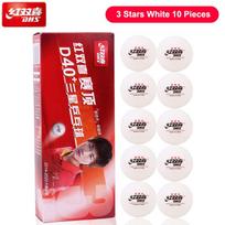 DHS Seamed Table Tennis Balls D40+ ABS New Material 10 Pcs/Box Professional ITTF Approved Ping Pong Balls for Training