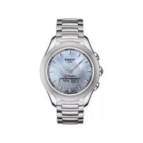 Tissot T-Touch Saulės energija varomas Kvarcinis Mechanizmas Sportinis Laikrodis Moteriški laikrodžiai Perlamutras Nerūdijantis Plienas T075.220.11.101.00 Mother-of-Pearl Color Watch Dial
