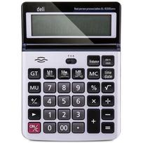 Deli 1530 12-Digit Voice Desktop Calculator sidabras