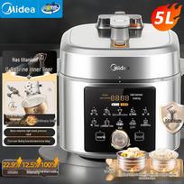 Midea E5825N 5L Smart Electric Pressure Cooker, Dual 0-Coating Inner Pots