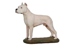 Argentiniečių dogas, Dogo Argentino - Dažyta Statulėlė, Statulos Figūrėlė, Pagaminta Menininko, Prekės ženklas Art-Dog