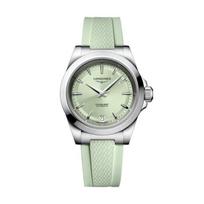 LONGINES Concas Yuedong series automatic mechanical movement 100 meters waterproof 34mm green dial stainless steel case rubber strap L3.430.4.02.9 žalia
