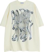 Aelfric Eden Metalic Graphic Tees Men Y2k Oversized T Shirts Women Vintage Tees Unisex Summer Tops S įvairiaspalvis