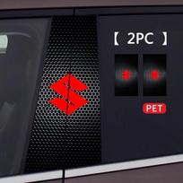 GMRT3 2 vnt. Automobilio centrinio statramsčio lipdukai B statramsčio lipdukai Suzuki Vitara Swift Kizashi SX4 Ignis Baleno Ertiga Ciaz S-cross priedams black