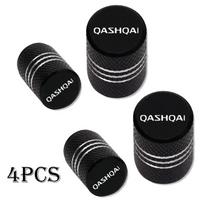CNENFU1 4pcs For Nissan Qashqai J10 J11 J12 2013-2024 Accessories Car Wheel Tire Valve Caps Tyre Stem Covers Airdust Waterproof