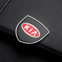 AIK1 For KIA Stinger RIO Sorento Picanto Ceed Borrego Syros New Car Styling 3D Metal Chrome Zinc Alloy Emblem Car Body Sticker Decal 1pcs