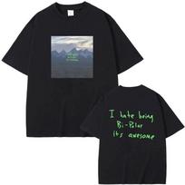 Rapper Kanye West Vultures I Hate Beiug Bi Polar Its Awesome Album Graphic T-shirt Men Women Hip Hop Crewneck T Shirts 61720 S įvairiaspalvis