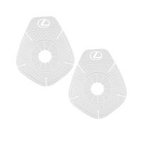 AIZ1 2Pcs Car Windshield Wiper Hole Protective Cover Badge Accessorie For Lexus LS LC IS350 ES300h ES300 IS250 IS220d NX350h RX GS350