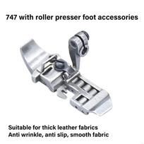 747 Roller Presser Foot Sewing Machine Accessories for Thick Leather Stitching X3UC CN