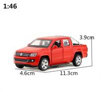 1/46 Volkswagen Amarok Pikapo Žaislinio Automobilio Modelis Vaikams Metalinis Liejamas Visureigis Miniatiūrinis Traukiamas Kolekcinis Dovana raudona