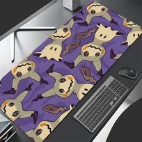 Leather Gaming Mouse Pad Large Gamer Big Keyboard Pokemon Mimikyu Desk Mouse Mat Male Anime Gaming Notebook Dorm Pc Mousepad 60x30 cm