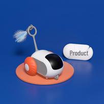 Gravity Ride-On Remote Control Electric Cat Toy - Self-Amusement Mouse Teaser for Pets