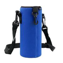 1000ML Sports Water Bottle Case Insulated Cooler Bag Glass Bottle Cover Traveling Camping Hiking Mug Bottle Cup Storage Holder mėlyna