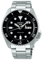 SEIKO 5 Sports SBSA005 Automatinis laikrodis, Juodas ciferblatas ir rėmelis, SKX paveldas dizainas, Atsparus vandeniui 10 barų, Pagamintas Japonijoje, Vyriškas mechaninis laikrodis, JDM