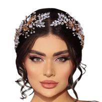 Luxurious Bridal Wedding Headwear Girls Headbands Fashionable Bridal Hairband for Wedding Elegances auksas