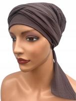 Turban Damski Lara 058 Z Muślinu Chusta Bez Wzoru Także Po Chemioterapii