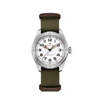 HAMILTON Khaki Field Series Expedition Automatic Mechanical Movement H70315910 Men's Watch 41 White Dial Stainless Steel Case Nylon Strap H70315910 chaki