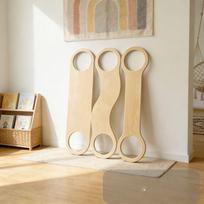 Wooden Balance Board for Kids - Sensory Integration & Early Education River Crossing Stones
