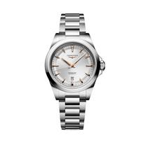 LONGINES Concas Yuedong series automatic mechanical movement 100 meters waterproof Swiss watch 30mm silver dial stainless steel strap L3.320.4.72.6 sidabras