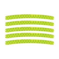 BBYVWR1 20pcs/set For Kia Rio Ceed Sportage Cerato Soul Picanto Car Wheel Hub Reflective Strip Sticker auto Accessories car styling