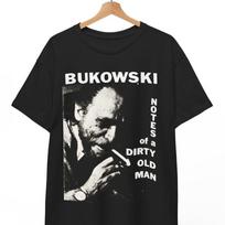 Charles Bukowski marškinėliai, juodi medvilniniai marškinėliai, Los Andželas, Unisex marškinėliai S įvairiaspalvis