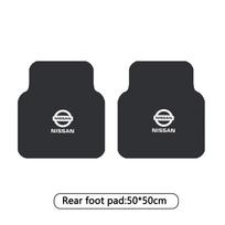 BQAHUE1 Car Emblems Floor Mats Front Rear Carpet Anti-slip Protector Pad For Nissan Nismo Qashqai X-trail Tiida Teana GTR 370Z Note Juke