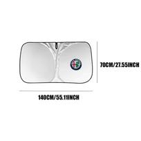 AGJ1 for Car Windshield Sun Shade Visor UV Protection Shield For Alfa Romeo Giulia Stelvio Giulietta 156 159 147 Mito Tonale GT
