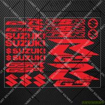 AAGK1 Suzuki Gsr Lipdukai Motociklo Lipdukas Decal Gsr 600 750 Lipdukai raudona