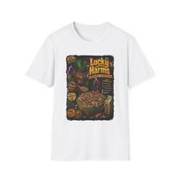 Lucky Harms cereal bowl T-Shirt | spooky leprechaun horror design S įvairiaspalvis