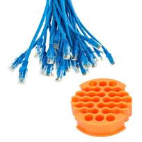 30 Hole Network Cable Organizer Gray Cable Organizing Tool Cable Management Tool  Cable Dressing
