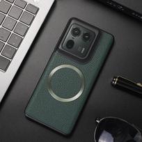 For Motorola Moto edge 50 Ultra Case Luxury PU Magnetic Wireless Charging Protect Back Cover For Moto edge 50 Pro Fusion Shell For Edge 50 Ultra žalia