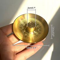 9 Hole Incense Holder Round Incense Burner Incense Stick Plate Tray Palo Santo Holder Sage Holder For Mediation Yoga Ritual