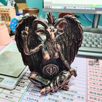 Black Goat Deity Sculpture Ornament - Home Faith Decoration Piece