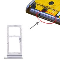 Skirta Samsung Galaxy Note 10 Lite SM-N770 SIM kortelės dėklui + SIM kortelės dėklui / mikro SD kortelės dėklui juoda